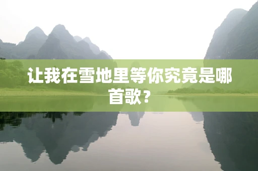 让我在雪地里等你究竟是哪首歌？