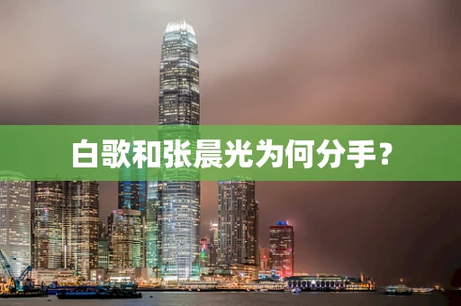 白歌和张晨光为何分手？