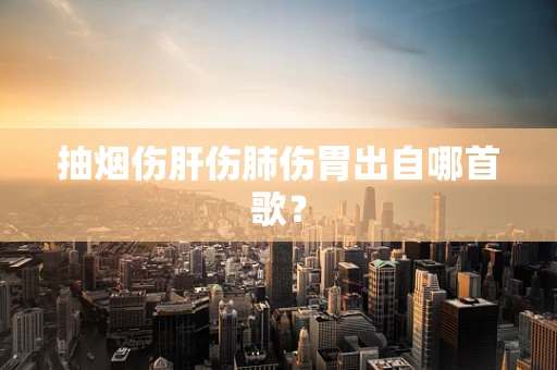 抽烟伤肝伤肺伤胃出自哪首歌？