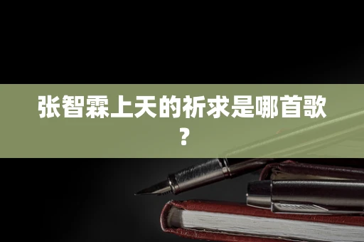 张智霖上天的祈求是哪首歌？
