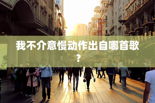 我不介意慢动作出自哪首歌？