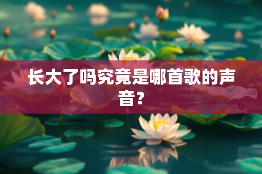 长大了吗究竟是哪首歌的声音？