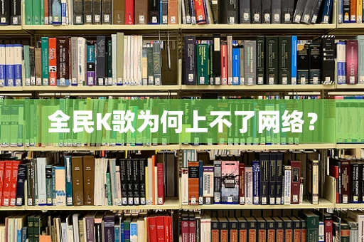 全民K歌为何上不了网络？
