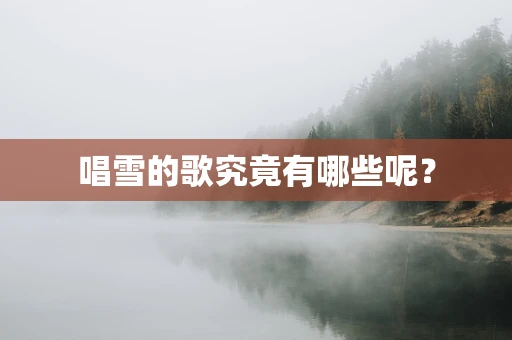 唱雪的歌究竟有哪些呢？