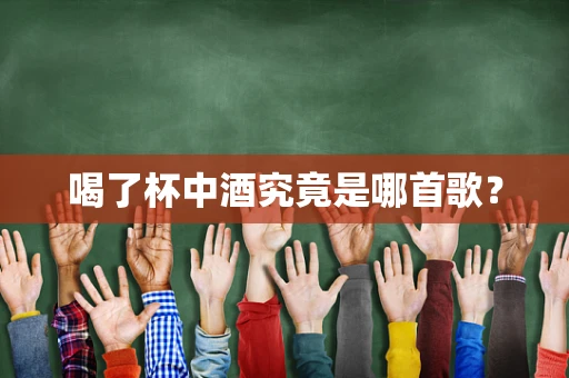喝了杯中酒究竟是哪首歌？