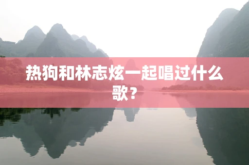 热狗和林志炫一起唱过什么歌？