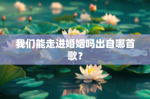 我们能走进婚姻吗出自哪首歌？