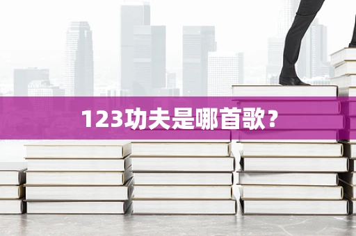123功夫是哪首歌？