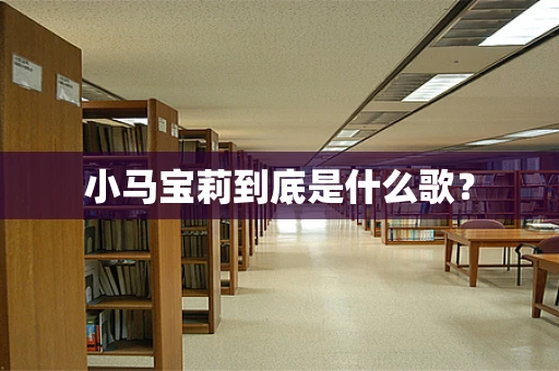 小马宝莉到底是什么歌？