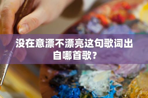 没在意漂不漂亮这句歌词出自哪首歌？