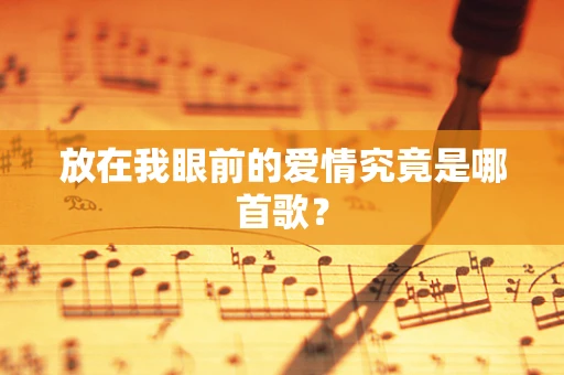放在我眼前的爱情究竟是哪首歌？