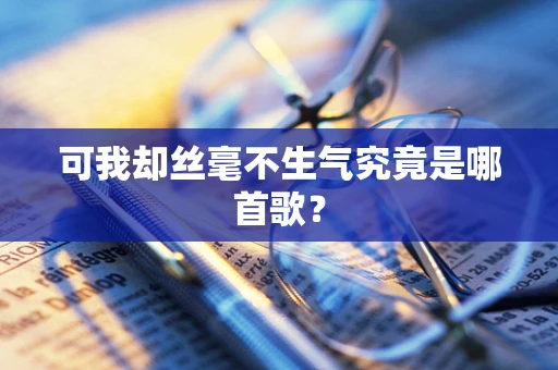 可我却丝毫不生气究竟是哪首歌？