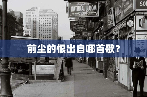 前尘的恨出自哪首歌？