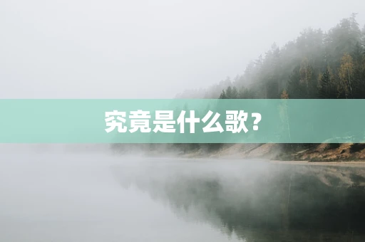 究竟是什么歌？