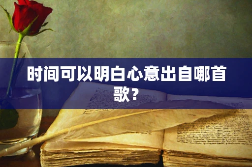 时间可以明白心意出自哪首歌？