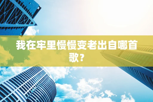我在牢里慢慢变老出自哪首歌？