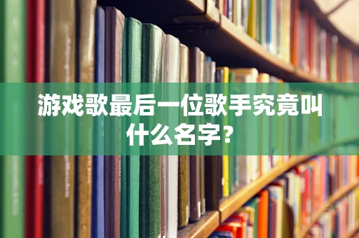 游戏歌最后一位歌手究竟叫什么名字？