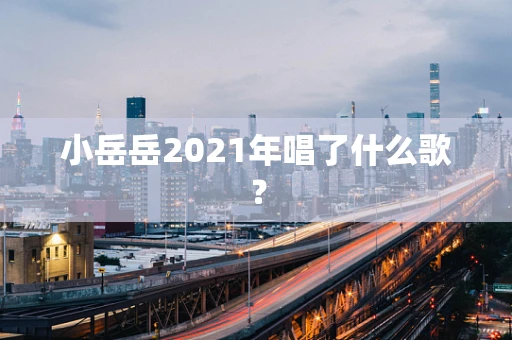 小岳岳2021年唱了什么歌？