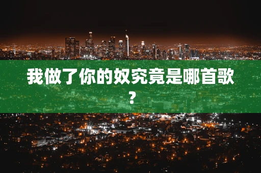 我做了你的奴究竟是哪首歌？