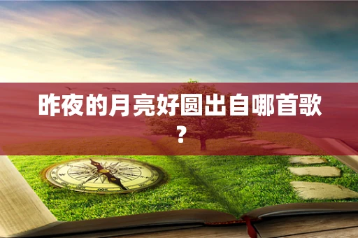 昨夜的月亮好圆出自哪首歌？