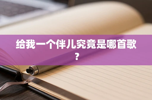 给我一个伴儿究竟是哪首歌？