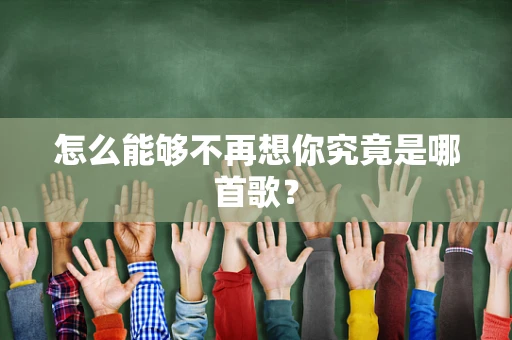 怎么能够不再想你究竟是哪首歌？