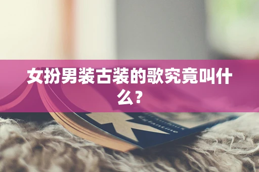 女扮男装古装的歌究竟叫什么？