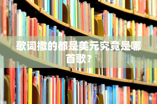 歌词撒的都是美元究竟是哪首歌？