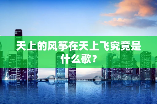 天上的风筝在天上飞究竟是什么歌？