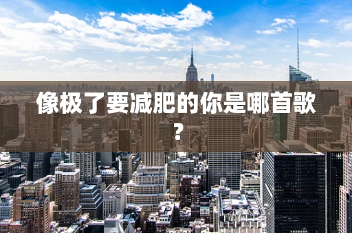 像极了要减肥的你是哪首歌？