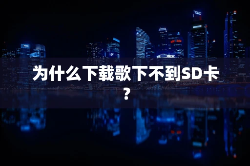 为什么下载歌下不到SD卡？