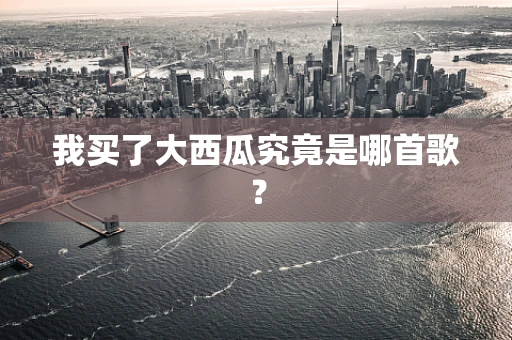 我买了大西瓜究竟是哪首歌？