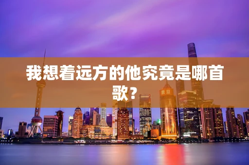 我想着远方的他究竟是哪首歌？