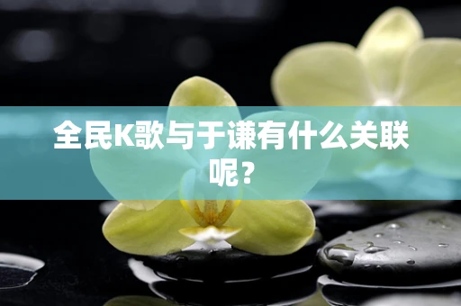 全民K歌与于谦有什么关联呢？