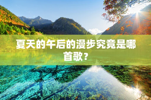 夏天的午后的漫步究竟是哪首歌？