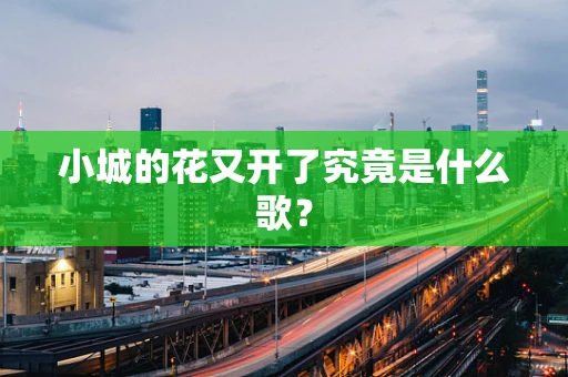小城的花又开了究竟是什么歌？
