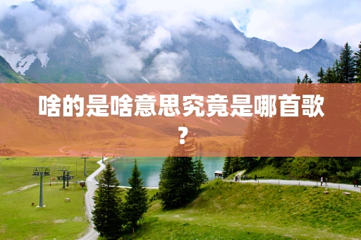 啥的是啥意思究竟是哪首歌？