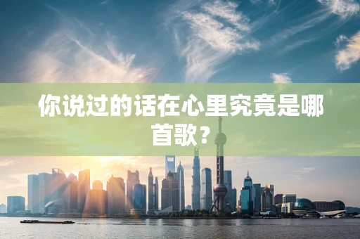 你说过的话在心里究竟是哪首歌？