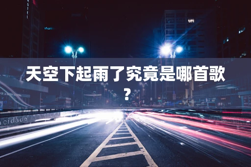 天空下起雨了究竟是哪首歌？