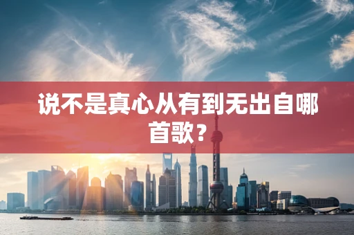 说不是真心从有到无出自哪首歌？
