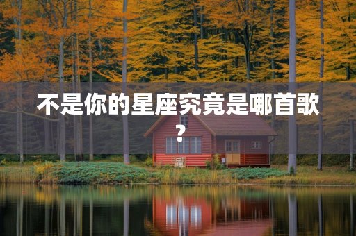 不是你的星座究竟是哪首歌？