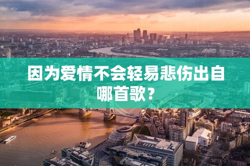 因为爱情不会轻易悲伤出自哪首歌？
