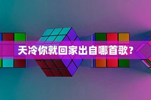 天冷你就回家出自哪首歌？