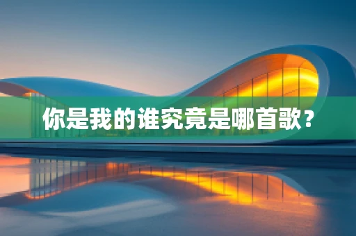 你是我的谁究竟是哪首歌？