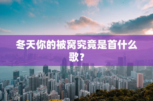 冬天你的被窝究竟是首什么歌？