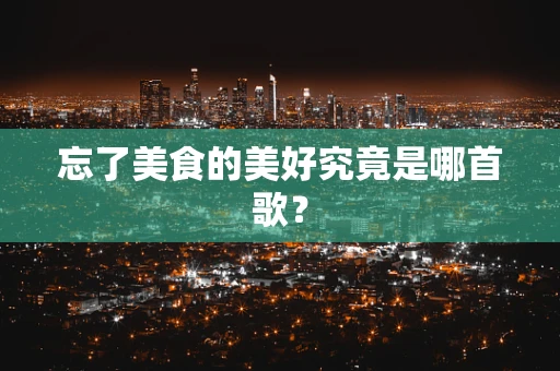 忘了美食的美好究竟是哪首歌？