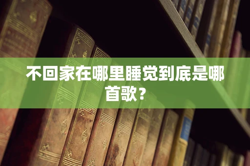 不回家在哪里睡觉到底是哪首歌？