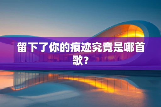 留下了你的痕迹究竟是哪首歌？