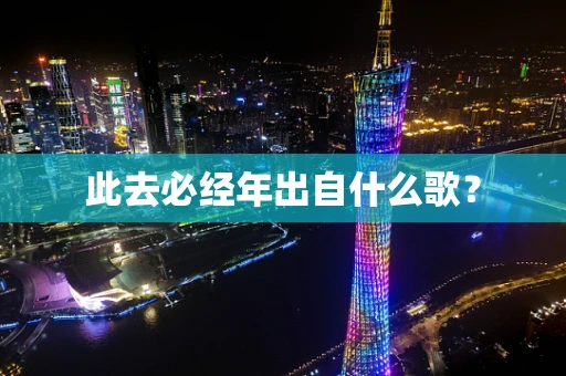 此去必经年出自什么歌？