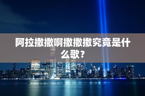 阿拉撒撒啊撒撒撒究竟是什么歌？